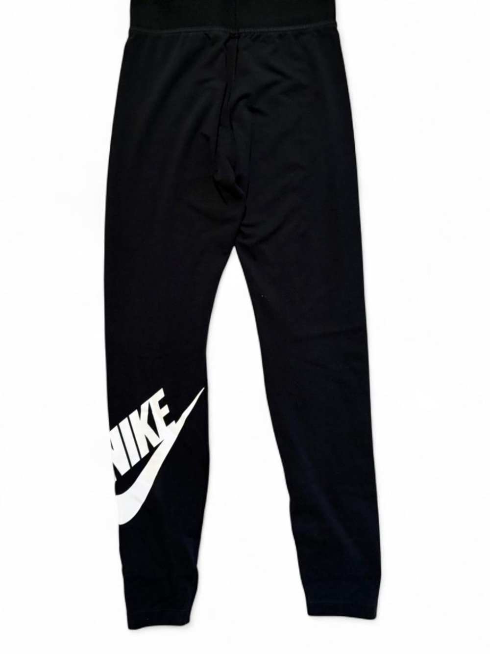 Nike Black Leggings with White Swoosh Logo